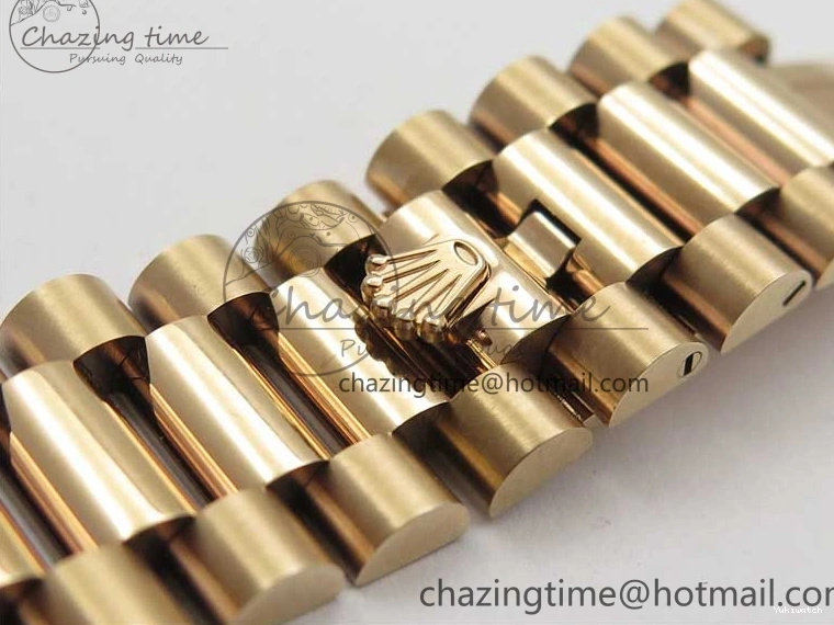 on 904 228239 Day-Date Version Dial President Stick Markers A2836 Bracelet RG RG RG New BP Dial 40mm 0313